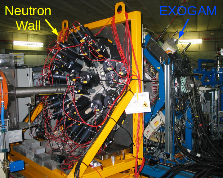Neutron Wall  and EXOGAM